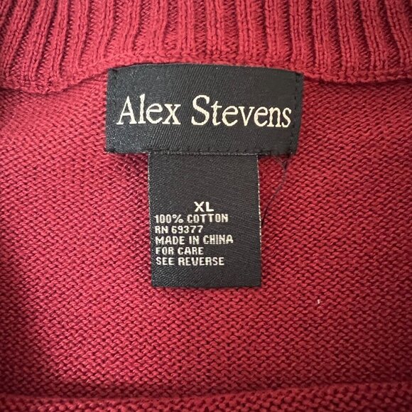 Alex Stevens Christmas Sweater Men's Unisex XL Reindeer w Holiday lights - Picture 2 of 9